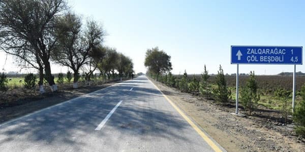 Azərbaycanda yeni yol istifadəyə verildi