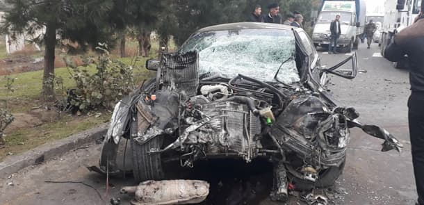 Azərbaycanda dəhşətli qəza: 11 yaralı var (FOTOLAR)