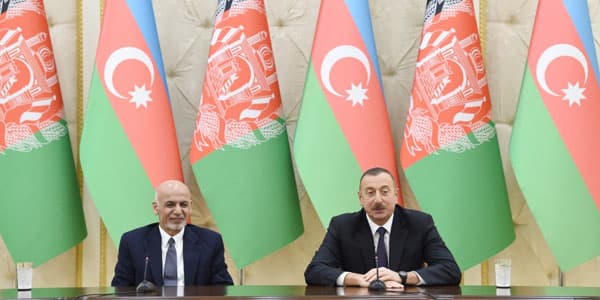 Azərbaycan və Əfqanıstan prezidentləri bəyanat verdi (FOTOLAR)