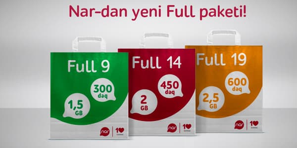 “Nar”-ın “Full” paketlərindən birinə qoşul, istifadə etmədiyin bonuslar növbəti aya keçsin! (R)