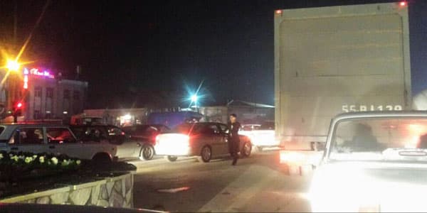 Azadlıq prospektində böyük tıxac: 2800 sürücü cərimələndi (FOTO)