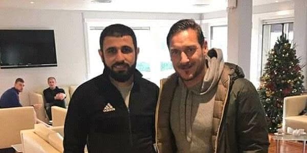 Rəşad Sadıqov Totti və Dzeko ilə görüşdü (FOTOLAR)