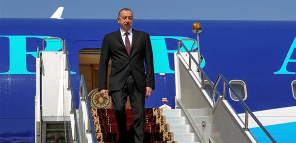 İlham Əliyev Rusiyada işgüzar səfərdədir