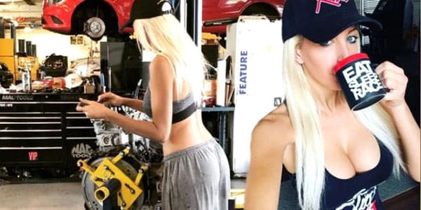 Məşhur model maşın ustası işləyir (FOTO/VİDEO)