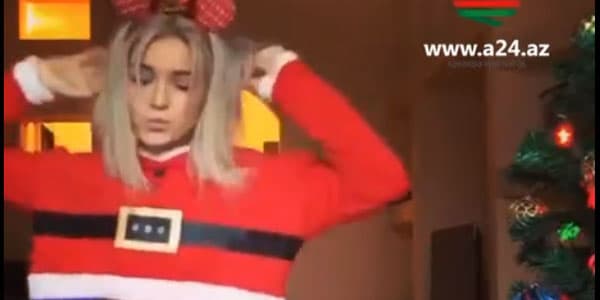 Oliqarx qızından fərqli Yeni il rəqsi (VİDEO)