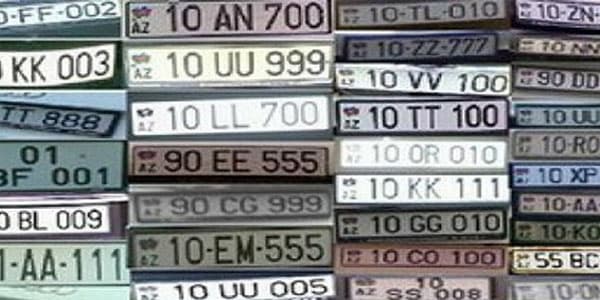 Azərbaycanda 150 minə maşın nömrəsi satılır (SİYAHI)