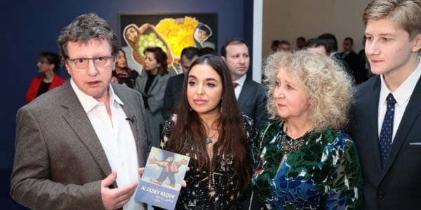 Leyla Əliyeva məşhur rəssamın sərgisində  (FOTO)