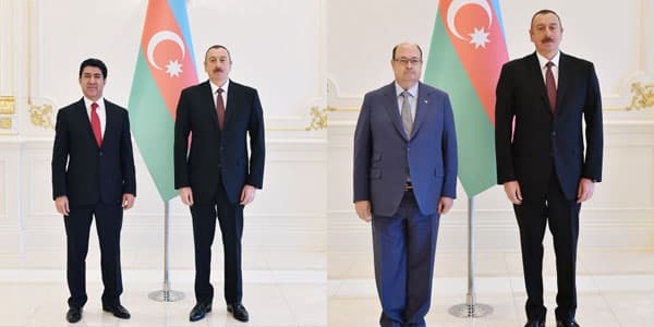 Prezident iki səfirin etimadnaməsini qəbul etdi (FOTOLAR)