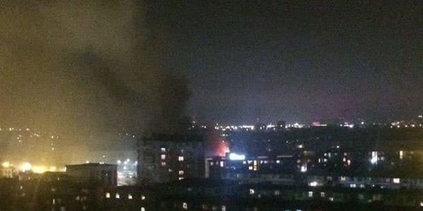 Bakıda hərbi zavodda partlayış anı (VİDEO)