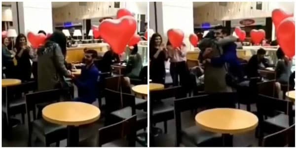 Bakıda romantik evlilik təklifi (VİDEO)