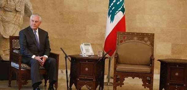 Tillerson Livanda pərt oldu, kanallar canlı yayımladı