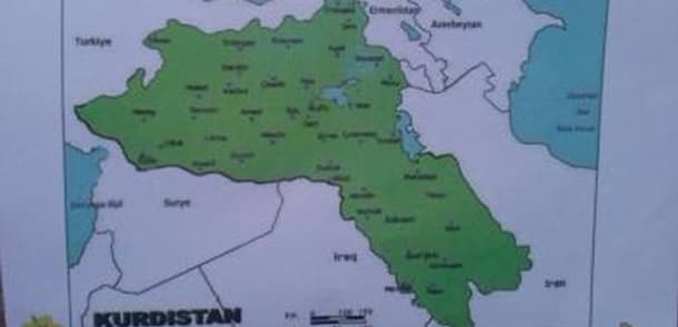 Azərbaycanın tarixi torpaqları bu "dövlət"in ərazisi kimi göstərildi