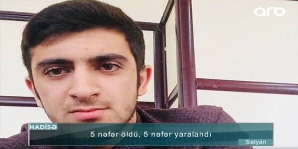 BDU tələbəsinin öldüyü qəzanın görüntüləri (VİDEO)