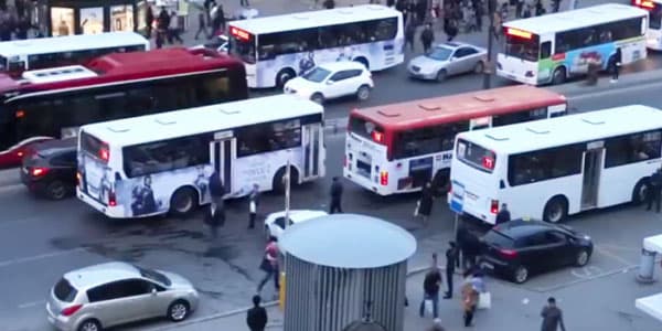 Bakıda 16 marşrut avtobusunun hərəkət istiqaməti dəyişdi (FOTO)