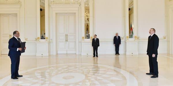 Prezident Misir səfirinin etimadnaməsini qəbul etdi (FOTOLAR)