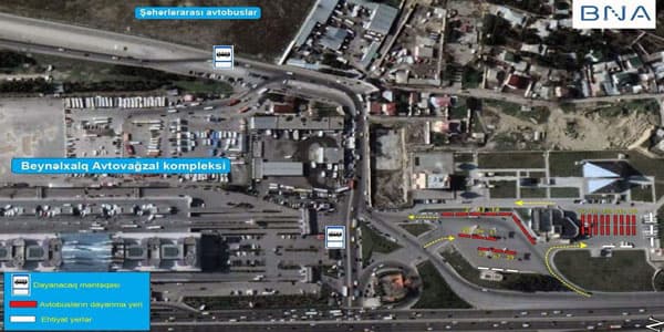 Bakıda 15 marşrutun dayanacaq məntəqələri dəyişdirildi (SİYAHI)