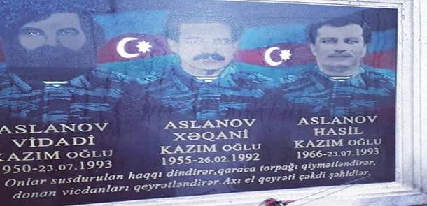 Bakıda şəhid lövhəsi təhqir olunub (FOTOLAR)