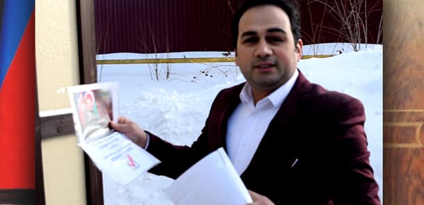 Gənc jurnalist "Dünya Azərbaycanlılarının Lideri" aksiyasını reallaşdırdı - Rusiyada (VİDEO)
