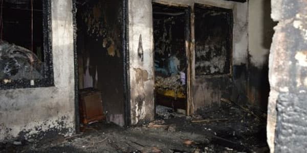 Bakıda yanan sanatoriyadan reportaj (FOTO/VİDEO)