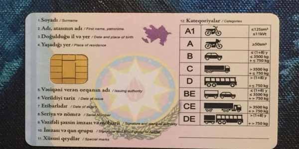 Azərbaycanda yeni növ sürücülük vəsiqələri veriləcək