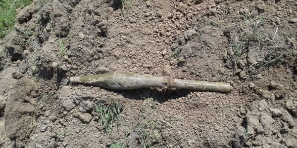 Füzuli rayonunda raket və top mərmisi tapıldı (FOTOLAR)