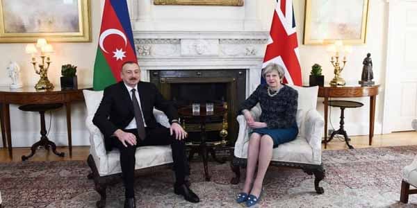 Azərbaycan Prezidenti və Böyük Britaniya Baş nazirinin görüşü oldu (FOTO)