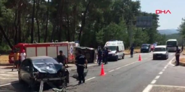 Türkiyədə yol qəzası: 4 ölü, 5 yaralı