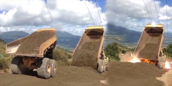 "Kamaz" elektrik naqili ilə toqquşdu, dəhşətli anlar yaşandı (VİDEO)