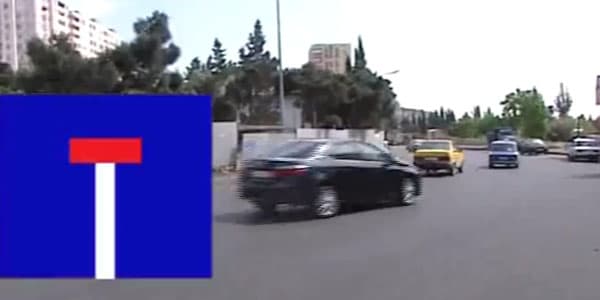 Bu ərazidə yol nişanının olmaması sürücülər üçün problemə çevrilib (VİDEO)