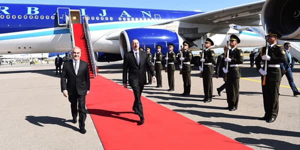 İlham Əliyev Naxçıvana səfərə gedib