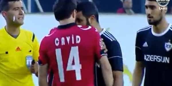 Cavid Hüseynov Rəşad Sadıqovla kəllə-kəlləyə gəldi (VİDEO)