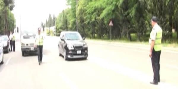 DYP Mingəçevirdə reyd keçirdi: 30 sürücü cərimələndi (FOTOLAR)