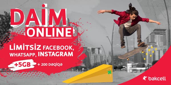 “Bakcell”dən gənclər üçün “DaimOnline” imkanı