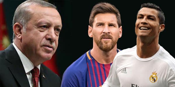 Ərdoğan Messi və Ronaldonu müqayisə etdi: "O, çox fərqlidir"