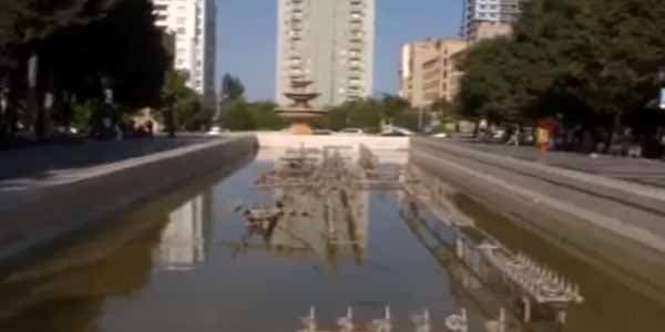 Bakının suyu qurumuş fəvvarələri (VİDEO) 