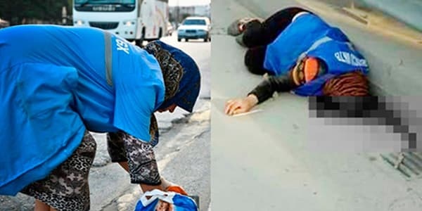 Süpürgəçi qadını vuran həbs edildi