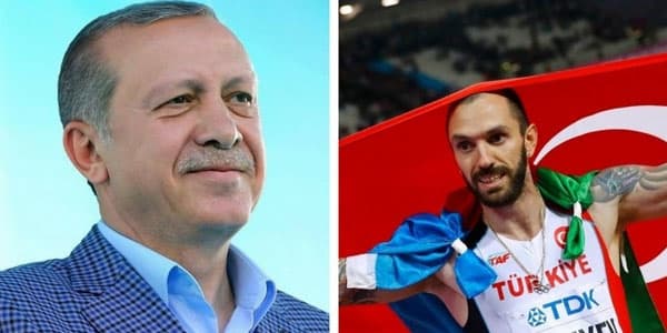 Ərdoğan azərbaycanlı atleti təbrik etdi