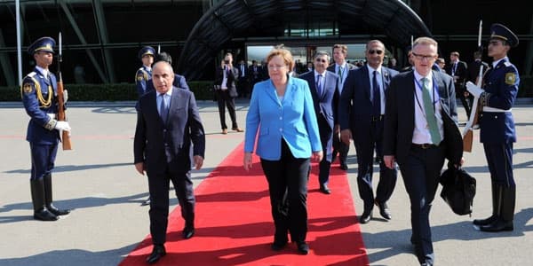 Angela Merkelin Azərbaycana səfəri başa çatdı