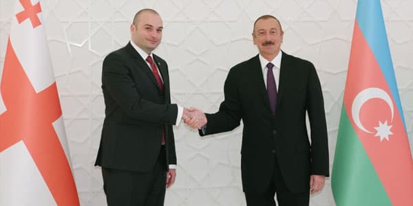 Prezident Gürcüstanın baş nazirini qəbul edib (FOTOLAR)
