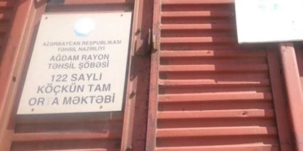 Vaqon-məktəbin şagirdləri yeni binada dərsə gedəcəklər