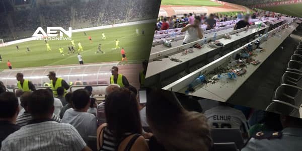 “Qarabağ”ın azarkeş “şikəstəsi”: stadionda barbarlıq (FOTOLAR)
