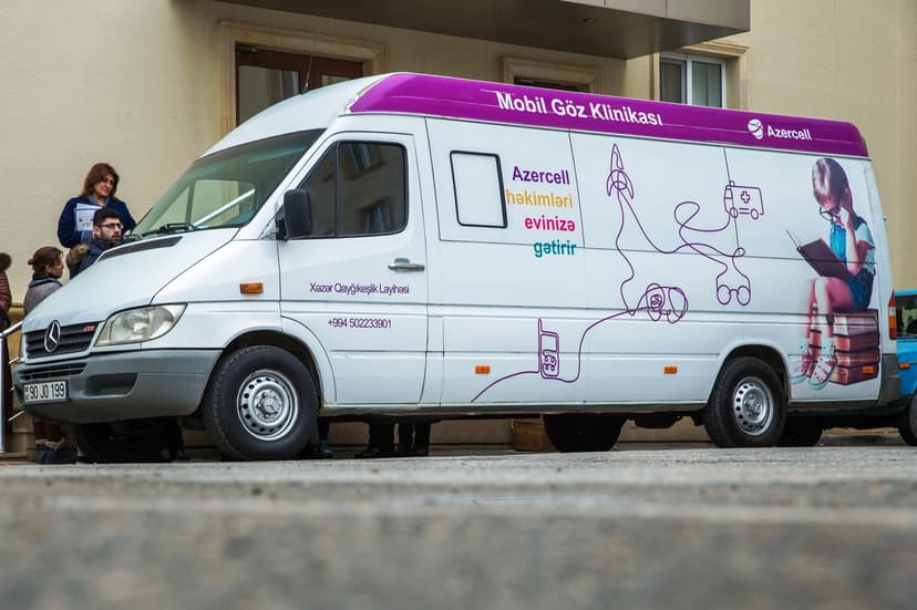 Azercell-in “Mobil Göz Klinikası” Ağdama gedir! (R)