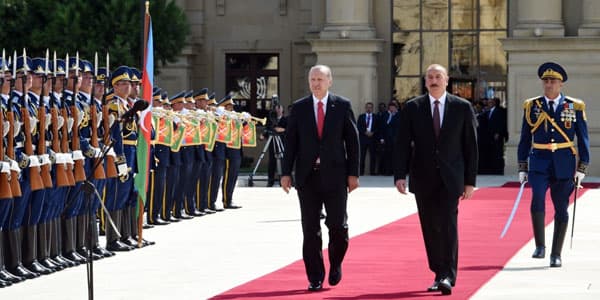 Ərdoğanın rəsmi qarşılanma mərasimi olub (FOTO/YENİLƏNİB)