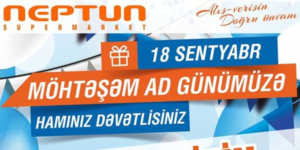Neptun Supermarketindən ad günü kampaniyası