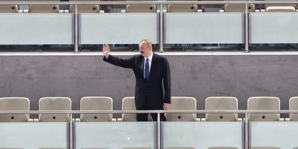Prezident və ailə üzvləri Bakıda dünya çempionatını izləyir
