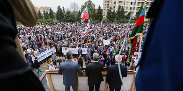 Bakı polisi Qarabağ mitinqi ilə bağlı açıqlama yaydı