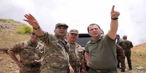 Ermənistanın müdafiə naziri və baş qərargah rəisi Qarabağda