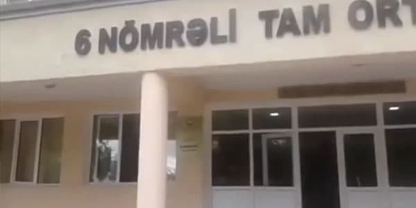 Sumqayıtdakı 6 saylı orta məktəbdə milli qəhrəmanlarımıza hörmətsizlik (VİDEO)