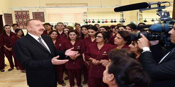 Prezident: “Azərxalça”nın xətti ilə ölkəmizdə yaxın gələcəkdə 30 fabrik yaradılacaq