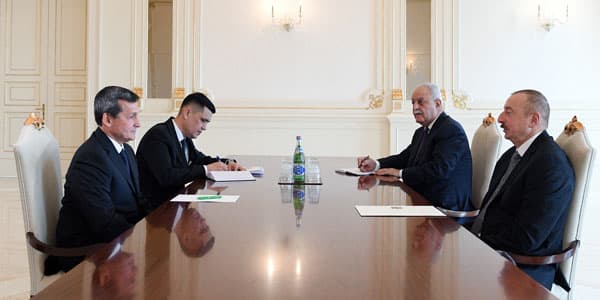 Prezident Türkmənistan Nazirlər Kabineti sədrinin müavinini qəbul edib
